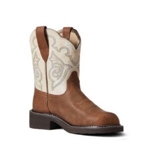 Ariat Fatbaby Heritage Tess Western Boots for Ladies - Tortuga Print - 8.5M